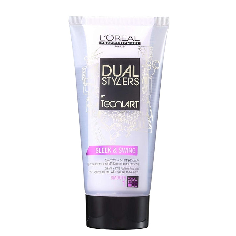L’Oréal Professionnel Sleek & Swing Dual Styler Cream | Frizz Control + Flexible Hold