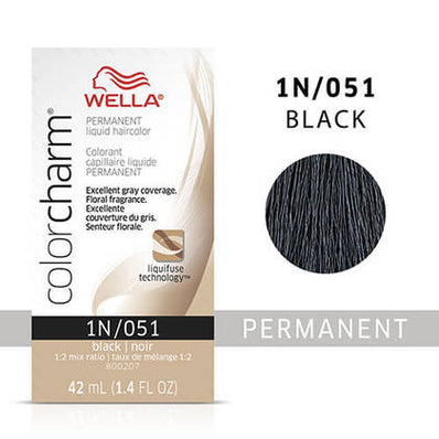 Wella ColorCharm Permanent liquid Haircolor 1N