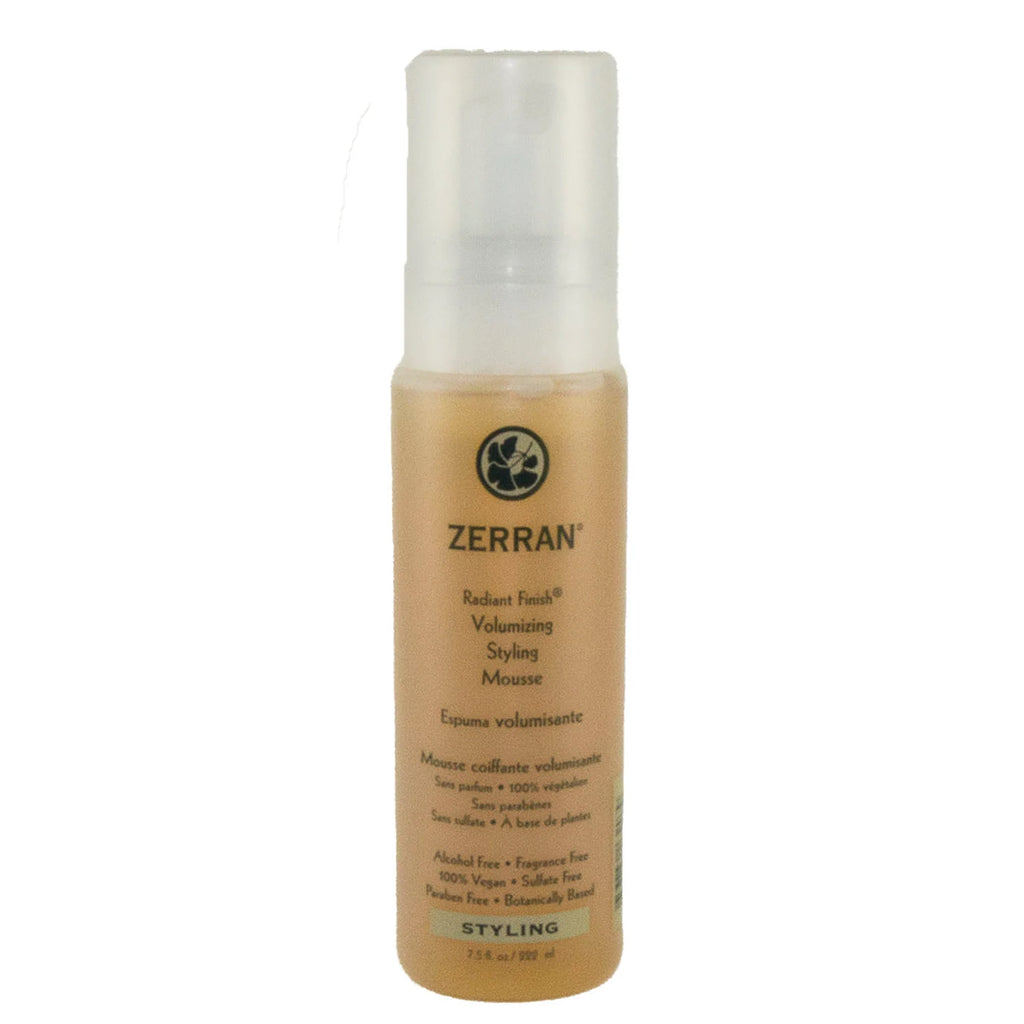 ZERRAN RADIANT FINISH VOLUMIZING STYLING MOUSSE 7.5 OZ