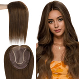 12" Human Hair Topper (multiple colors)