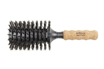 di Prima Cork Handle Round Boar Bristle Brush Ventilated