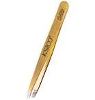 Rubis Switzerland Gold Precision Tweezers – Lifetime Sharpening Included | Professional Slanted Tip