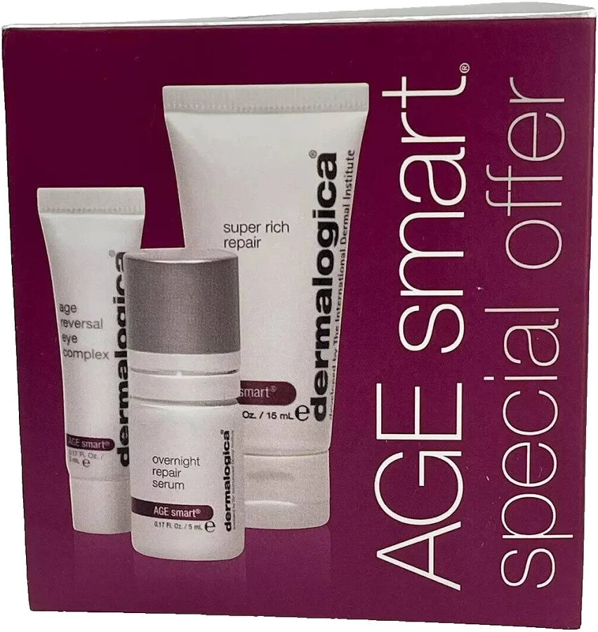DERMALOGICA OVERNIGHT SKIN RESCUE TRAVEL3 PIECES SET